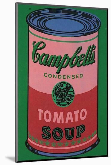 Colored Campbell's Soup Can, c.1965 (red & green)-Andy Warhol-Mounted Art Print