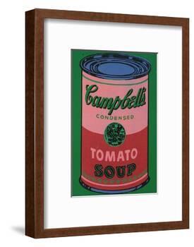 Colored Campbell's Soup Can, c.1965 (red & green)-Andy Warhol-Framed Art Print