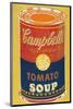 Colored Campbell's Soup Can, c.1965 (yellow & blue)-Andy Warhol-Mounted Art Print