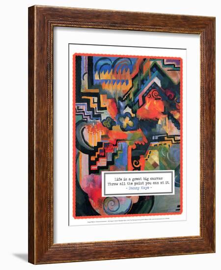 Colored Composition - Hommage to Johann Sebastian Bach, 1912-Auguste Macke-Framed Art Print