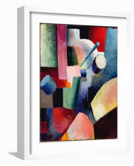 Colored Composition of Forms, 1914-August Macke-Framed Giclee Print