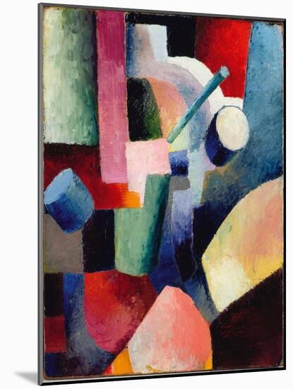 Colored Composition of Forms, 1914-August Macke-Mounted Giclee Print