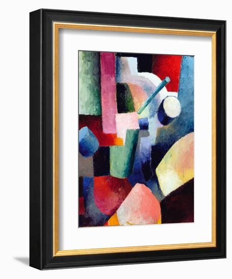 Colored Composition of Forms-Auguste Macke-Framed Giclee Print