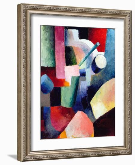 Colored Composition of Forms-Auguste Macke-Framed Giclee Print