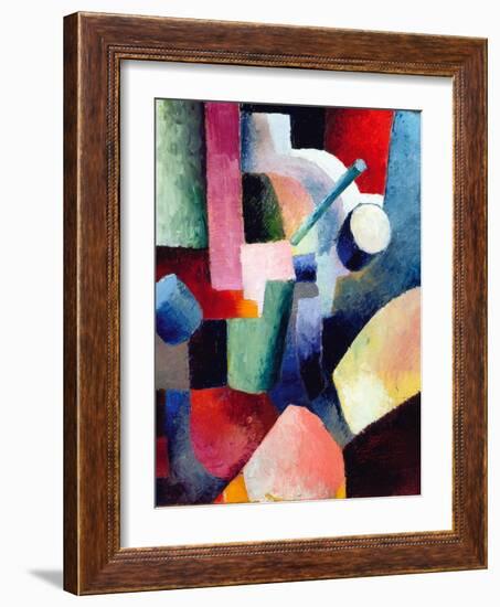 Colored Composition of Forms-Auguste Macke-Framed Giclee Print