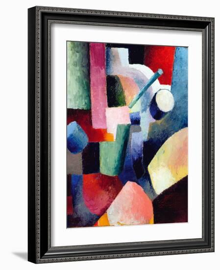 Colored Composition of Forms-Auguste Macke-Framed Giclee Print