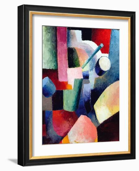 Colored Composition of Forms-Auguste Macke-Framed Giclee Print