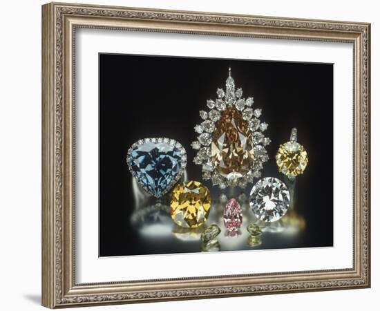 Colored Diamonds-null-Framed Photographic Print