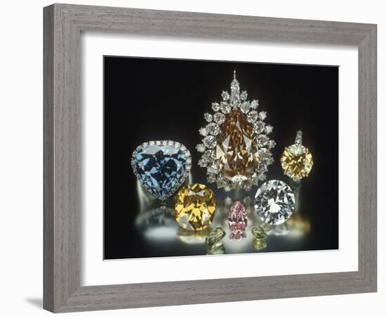 Colored Diamonds-null-Framed Photographic Print