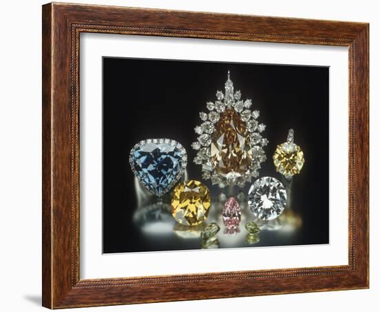Colored Diamonds-null-Framed Photographic Print