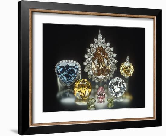 Colored Diamonds-null-Framed Photographic Print