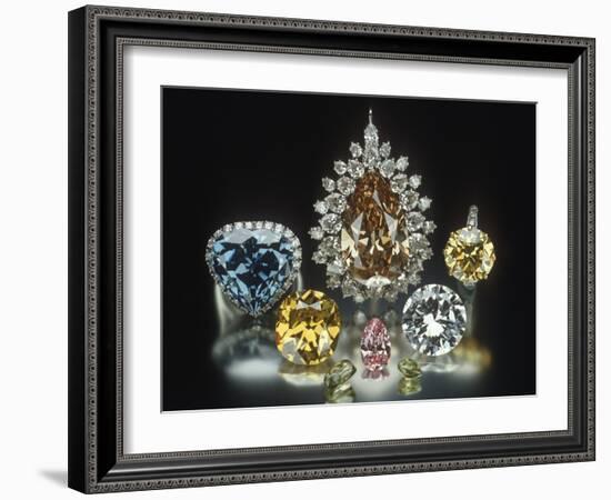 Colored Diamonds-null-Framed Photographic Print