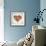 Colored Heart From Hand Print Icons-strejman-Framed Premium Giclee Print displayed on a wall