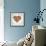 Colored Heart From Hand Print Icons-strejman-Framed Premium Giclee Print displayed on a wall