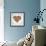 Colored Heart From Hand Print Icons-strejman-Framed Premium Giclee Print displayed on a wall