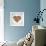 Colored Heart From Hand Print Icons-strejman-Framed Premium Giclee Print displayed on a wall