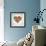 Colored Heart From Hand Print Icons-strejman-Framed Premium Giclee Print displayed on a wall