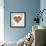 Colored Heart From Hand Print Icons-strejman-Framed Art Print displayed on a wall