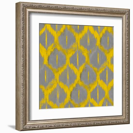 Colored Ikat V-Patricia Pinto-Framed Art Print