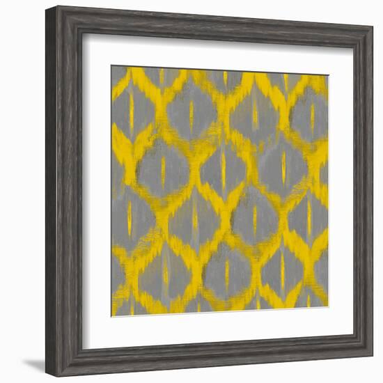 Colored Ikat V-Patricia Pinto-Framed Art Print