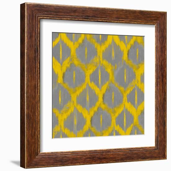 Colored Ikat V-Patricia Pinto-Framed Art Print