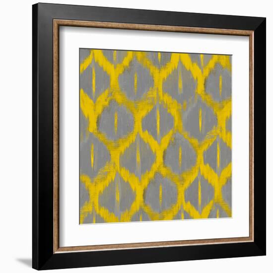 Colored Ikat V-Patricia Pinto-Framed Art Print