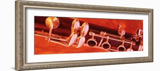 Colored Lights, Close-up of a Clarinet-null-Framed Photographic Print