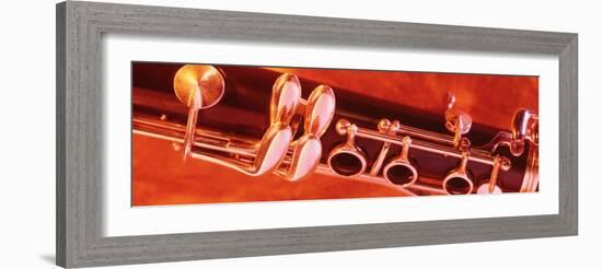 Colored Lights, Close-up of a Clarinet-null-Framed Photographic Print