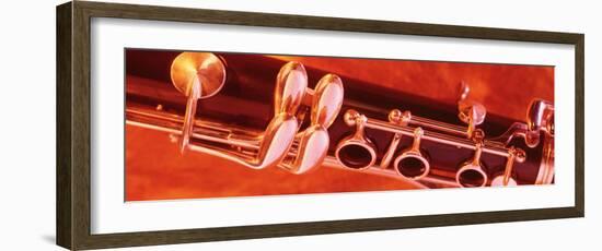 Colored Lights, Close-up of a Clarinet-null-Framed Photographic Print