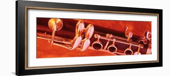 Colored Lights, Close-up of a Clarinet-null-Framed Photographic Print