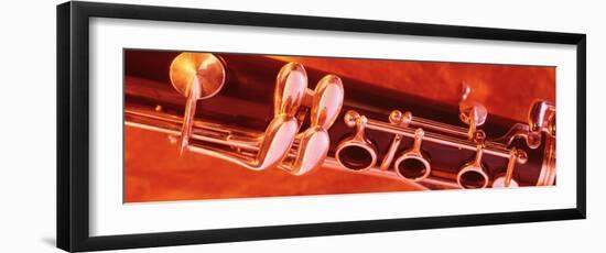 Colored Lights, Close-up of a Clarinet-null-Framed Photographic Print