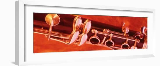 Colored Lights, Close-up of a Clarinet-null-Framed Photographic Print