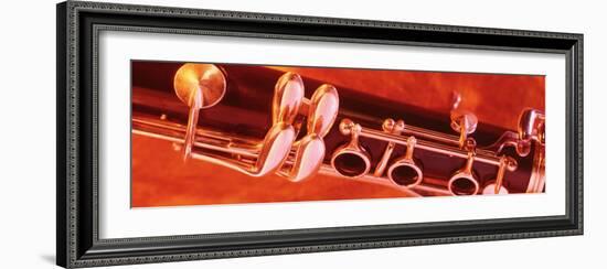 Colored Lights, Close-up of a Clarinet-null-Framed Photographic Print