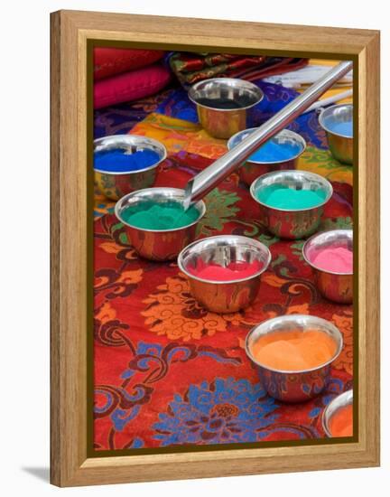 Colored Sand Used by Tibetan Monks for Sand Painting, Savannah, Georgia, USA-Joanne Wells-Framed Premier Image Canvas