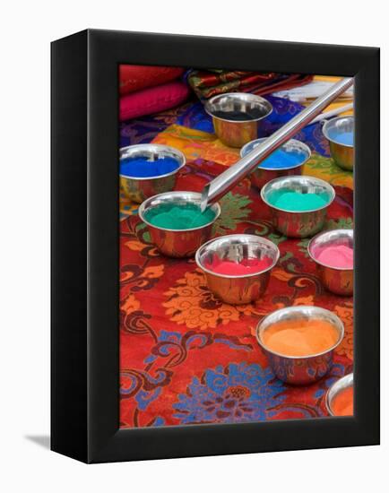 Colored Sand Used by Tibetan Monks for Sand Painting, Savannah, Georgia, USA-Joanne Wells-Framed Premier Image Canvas