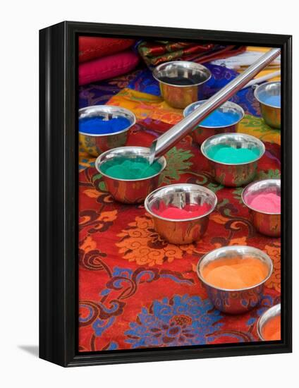 Colored Sand Used by Tibetan Monks for Sand Painting, Savannah, Georgia, USA-Joanne Wells-Framed Premier Image Canvas