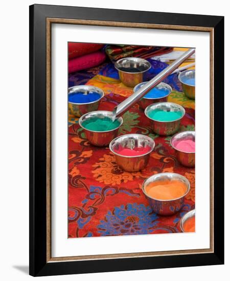 Colored Sand Used by Tibetan Monks for Sand Painting, Savannah, Georgia, USA-Joanne Wells-Framed Photographic Print