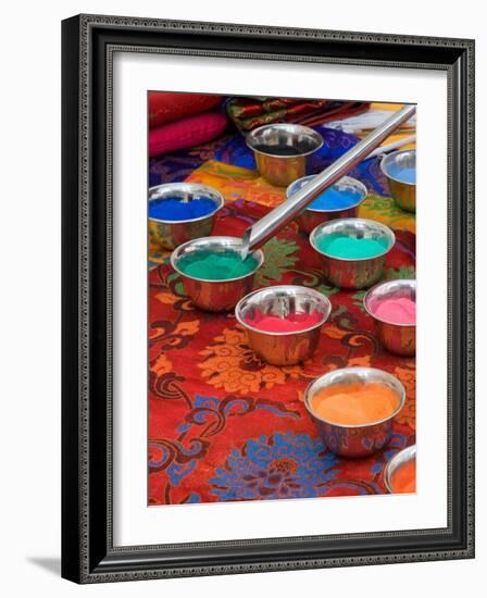 Colored Sand Used by Tibetan Monks for Sand Painting, Savannah, Georgia, USA-Joanne Wells-Framed Photographic Print