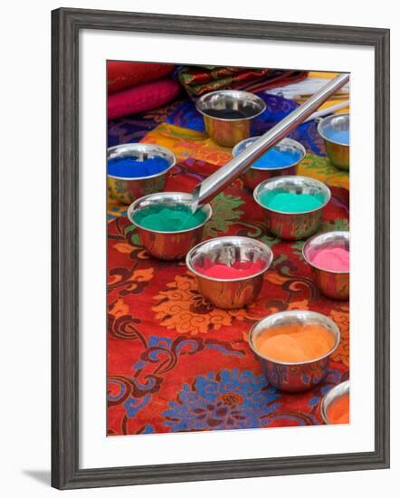 Colored Sand Used by Tibetan Monks for Sand Painting, Savannah, Georgia, USA-Joanne Wells-Framed Photographic Print