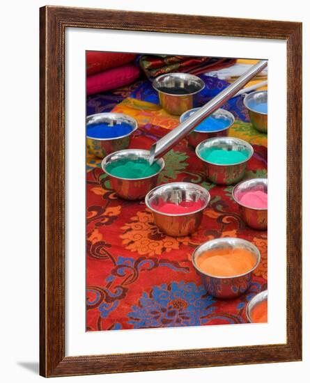 Colored Sand Used by Tibetan Monks for Sand Painting, Savannah, Georgia, USA-Joanne Wells-Framed Photographic Print