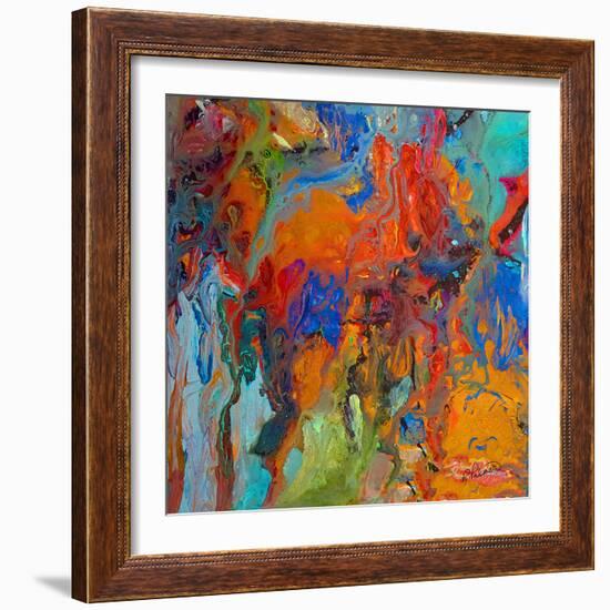 Colored Square-Ruth Palmer-Framed Art Print