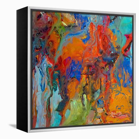 Colored Square-Ruth Palmer-Framed Stretched Canvas