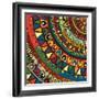 Colored Tribal Design, Abstract Art-Richard Laschon-Framed Photographic Print
