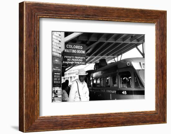 Colored waiting room' in North Carolina, 1940-Jack Delano-Framed Photographic Print