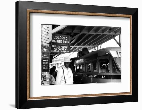 Colored waiting room' in North Carolina, 1940-Jack Delano-Framed Photographic Print