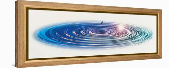 Colored Water Drop-null-Framed Stretched Canvas