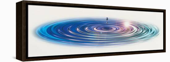 Colored Water Drop-null-Framed Stretched Canvas