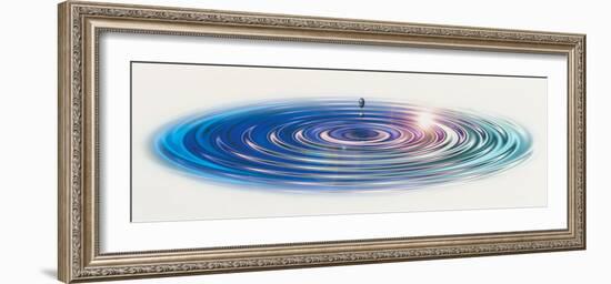 Colored Water Drop-null-Framed Photographic Print