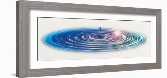 Colored Water Drop-null-Framed Photographic Print