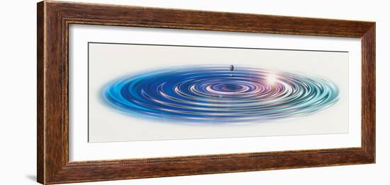 Colored Water Drop-null-Framed Photographic Print